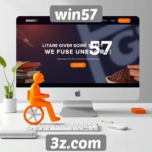 Acessibilidade e usabilidade do site Win57