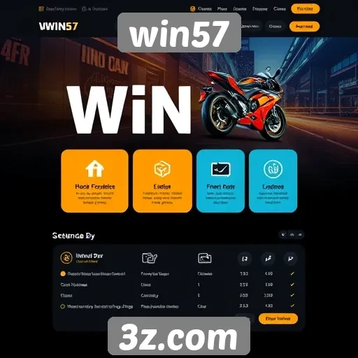 Interface do site win57 é otimizada para usuários